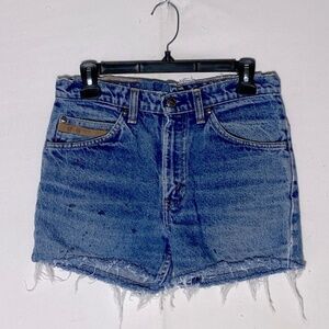 Vintage Great Western Garment Company Distressed Cut Off Jean Shorts 28